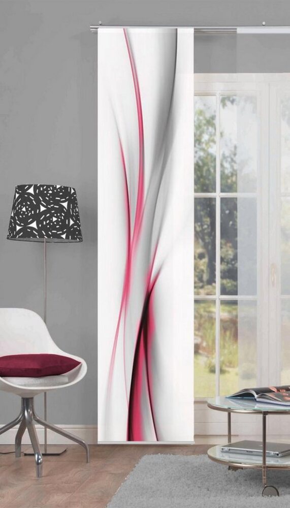 HOME WOHNIDEEN Schiebegardine ROCHELLE, Klettband (1 St), blickdicht, HxB: 245x60, inkl. Befestigungszubehör Bild 1