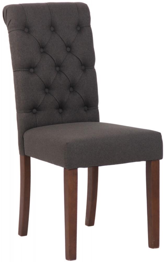 2er Set Esszimmerstühle Lisburn Stoff, dunkelgrau Bild 1