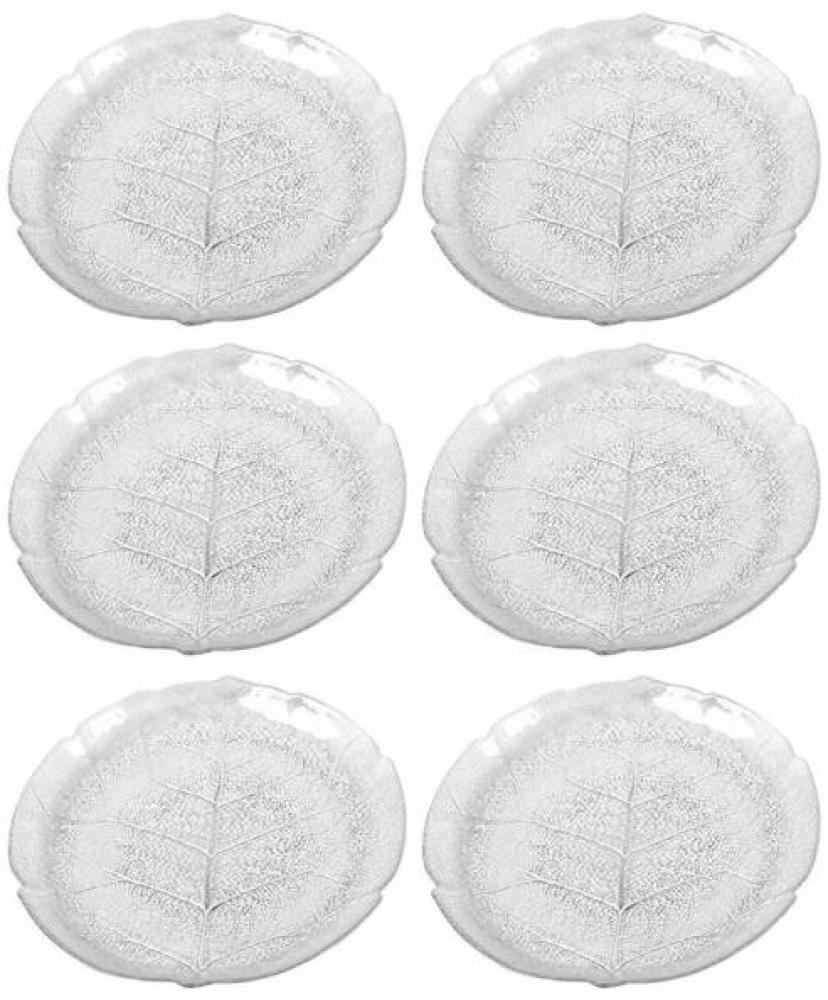 6er Set Teller Aspen 19cm Glas Dessertteller Bild 1