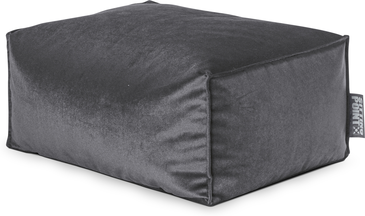 Sitting Point Sitzsack Marla Roll Samt anthrazit Bild 1