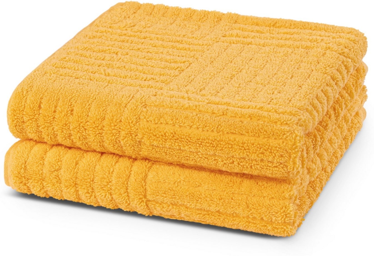 ROSS Handtücher CARRE, Frottier (Packung, 2-St), 100% Baumwolle, Rippenstruktur, große Farbauswahl Bild 1