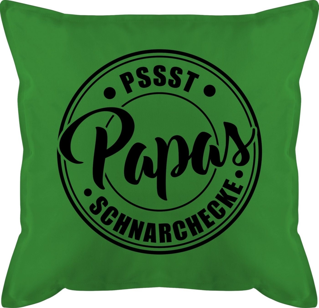 Shirtracer Dekokissen Papas Schnarchecke Badge I Papa Geschenk I Geburtstag Weihnachten, Vatertagsgeschenk Kissen Bild 1