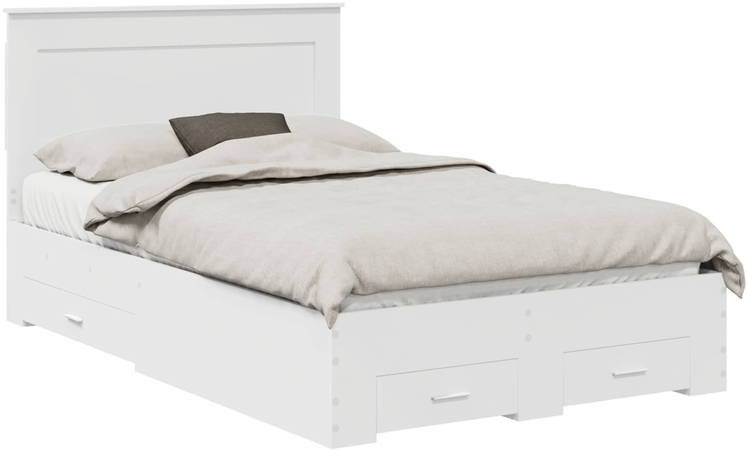 vidaXL Bettgestell mit Schubladen mit Kopfteil Holzwerkstoff 3410334 Bild 1