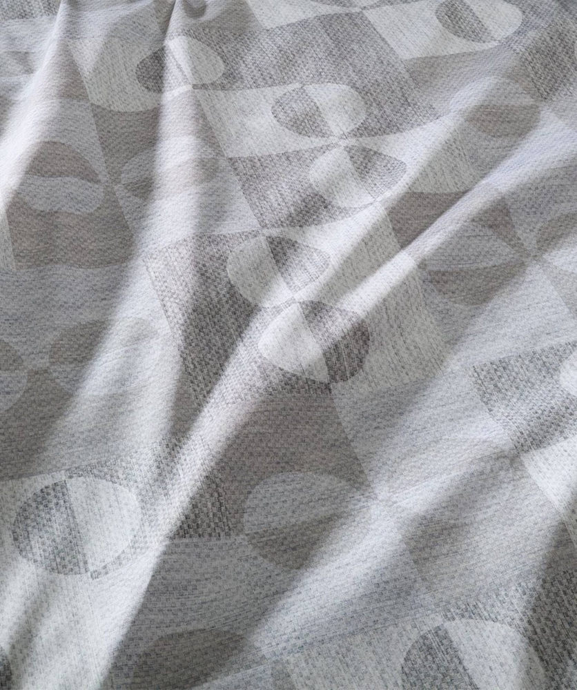 Fleuresse Schweizer Mako-Satin Bettwäsche 135x200 Mosaik beige silber Wende 534511-7 Bild 1