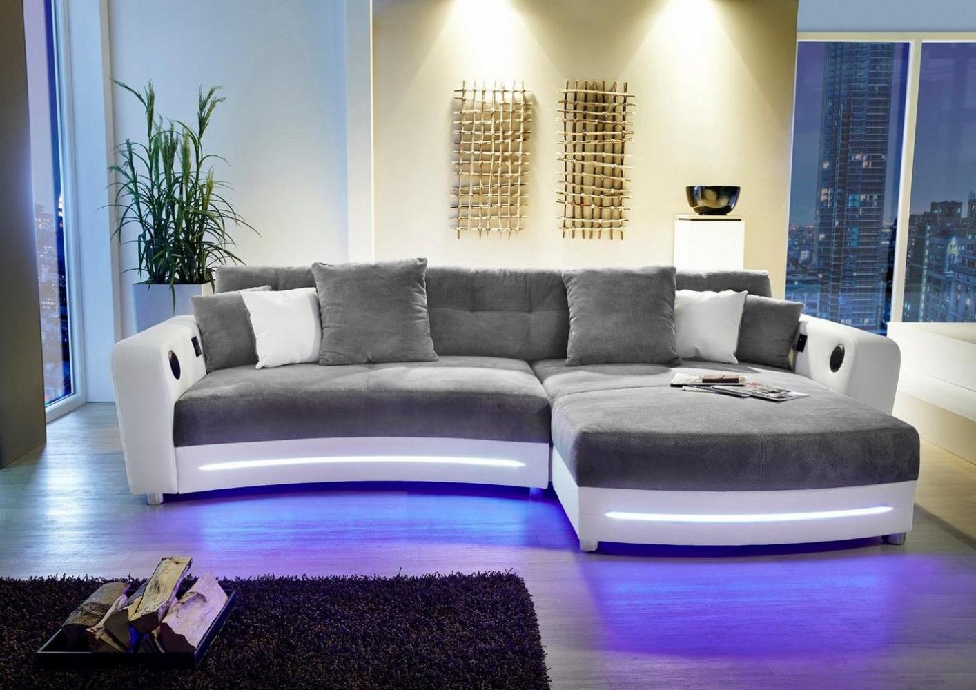 Jockenhöfer Gruppe Ecksofa Laredo L-Form, inklusive RGB-LED-Beleuchtung und Bluetooth-Soundsystem Bild 1