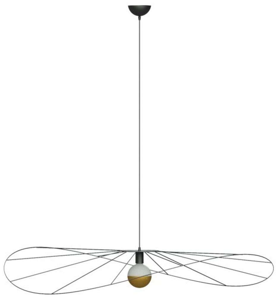 SOLLUX TH. 010CZ Pendelleuchte ESKOLA 70 schwarz Stahl 60W L: 70cm B: 70cm H: 150cm dimmbar Bild 1