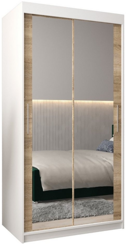 ABIKS MÖBEL Kleiderschrank Tokyo 3 Schlafzimmerschrank - mit Spiegel, Kleiderstange, Regalen Bild 1