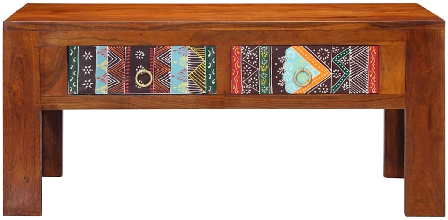 vidaXL Couchtisch 90x50x40 cm Massivholz Akazie 4016486 Bild 1