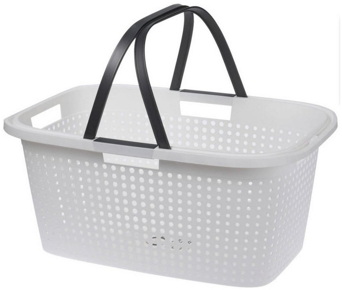 Tragbarer Wäschekorb Wäschesammler inkl. Henkel B60xL40XH26cm Bild 1