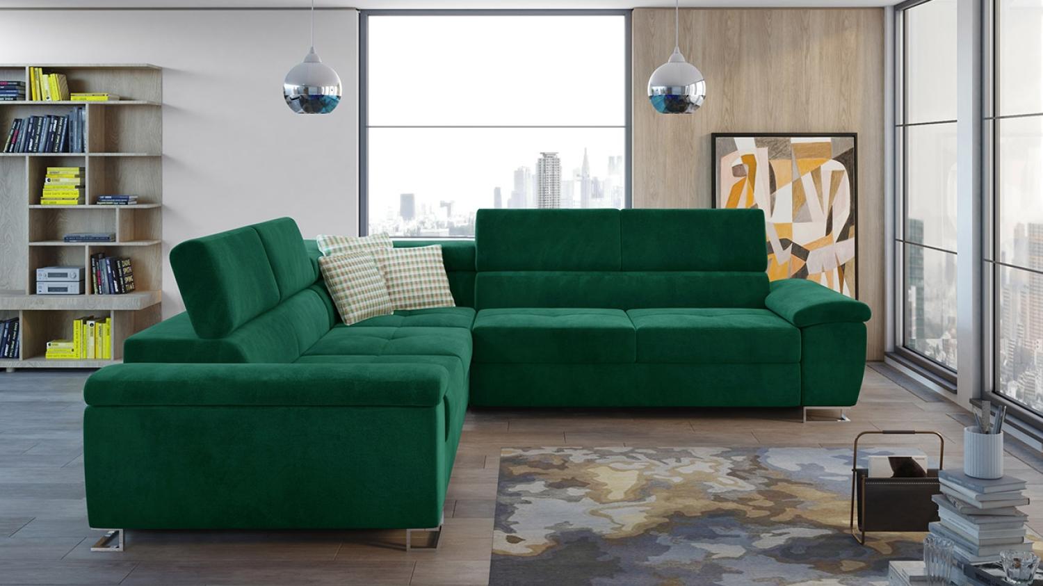 Ecksofa Cotere 2E2, Farbe: Kronos 19 + Kronos 19 + Senegal 823 Bild 1