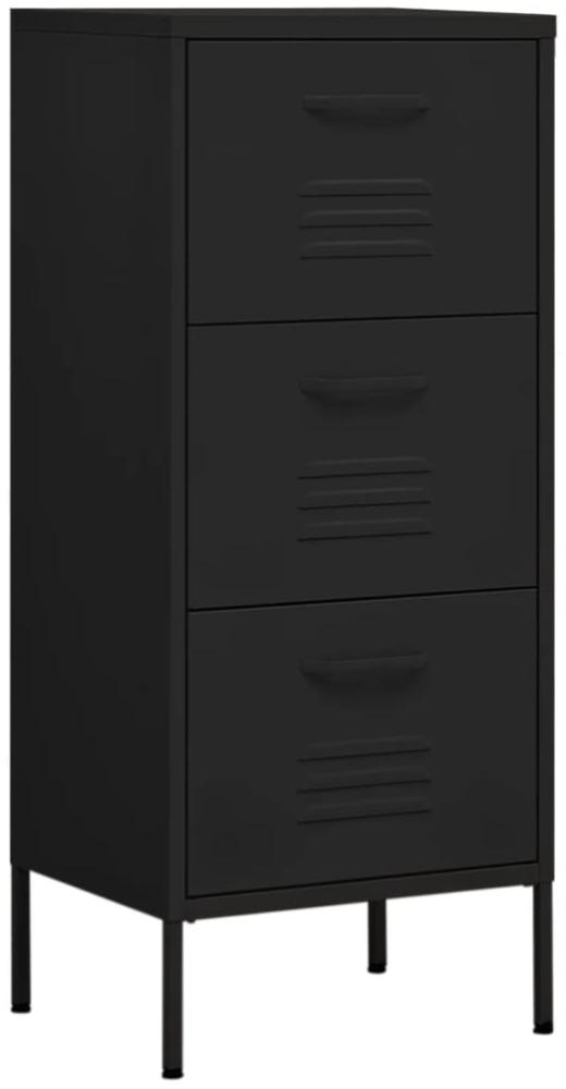 vidaXL Lagerschrank Schwarz 42,5x35x101,5 cm Stahl 336187 Bild 1