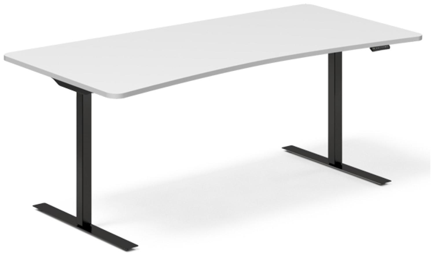 Hebe-/Senktisch DNA Weiß 1800x800mm Arch 2 Beine/Schwarz Bild 1