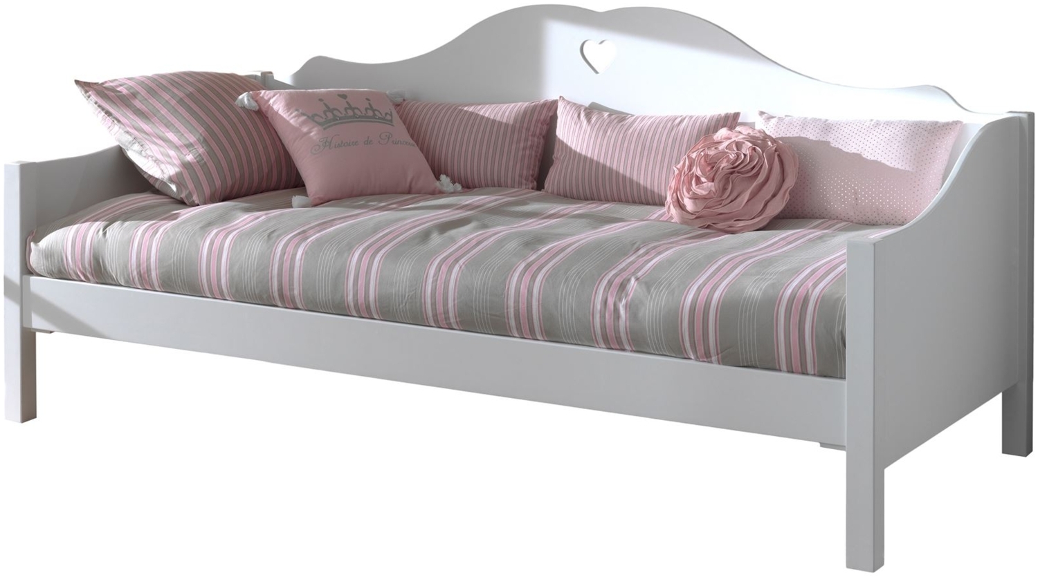 Kojenbett Kamila 211x97x95 Kinderbett MDF Weiß Bild 1