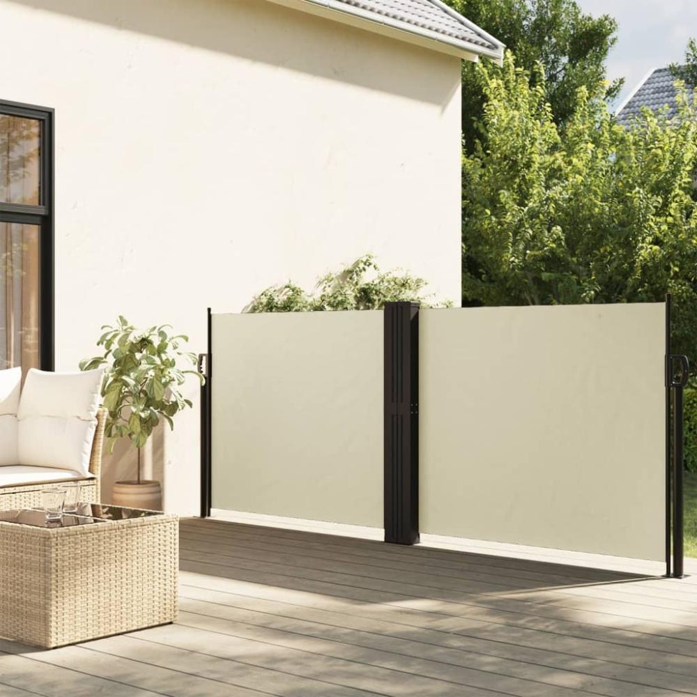 vidaXL Seitenmarkise Ausziehbar Creme 140x600 cm 4004610 Bild 1