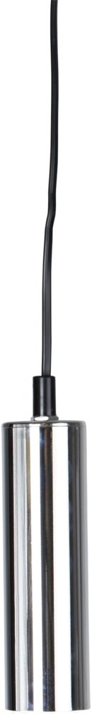 Hängeleuchte "Glans", E27, chrom, schwarzes Kabel Bild 1