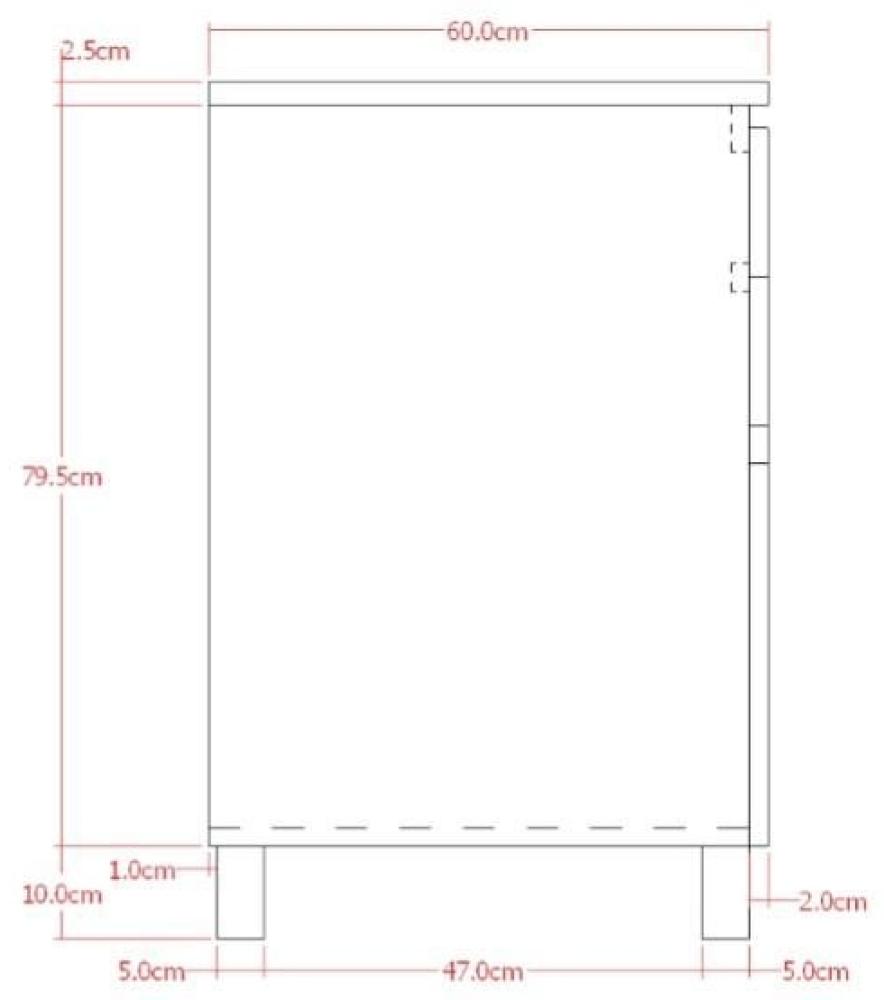 Anrichte Carmelo 45 cm wetterfest Outdoorküche von Teako Design Bild 1