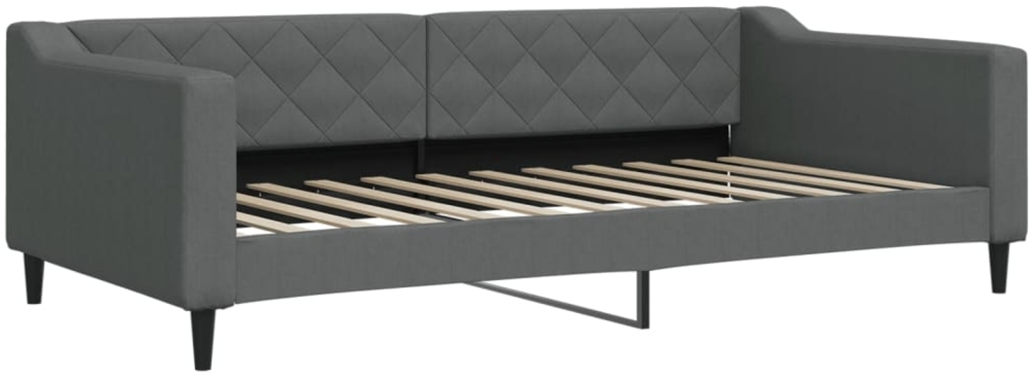 vidaXL Tagesbett Dunkelgrau 100x200 cm Stoff 354167 Bild 1