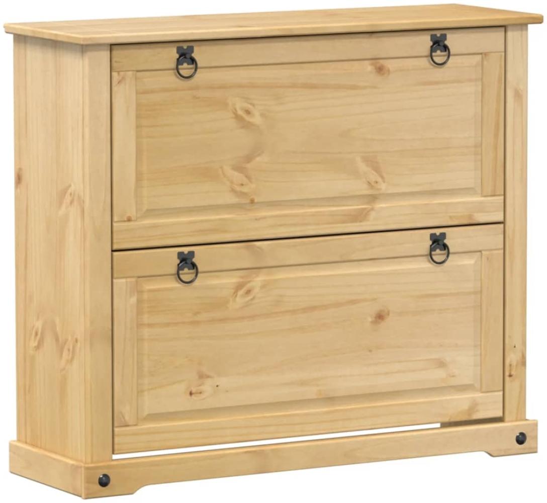 vidaXL Schuhschrank Corona 99x32x85 cm Massivholz Kiefer 4002785 Bild 1
