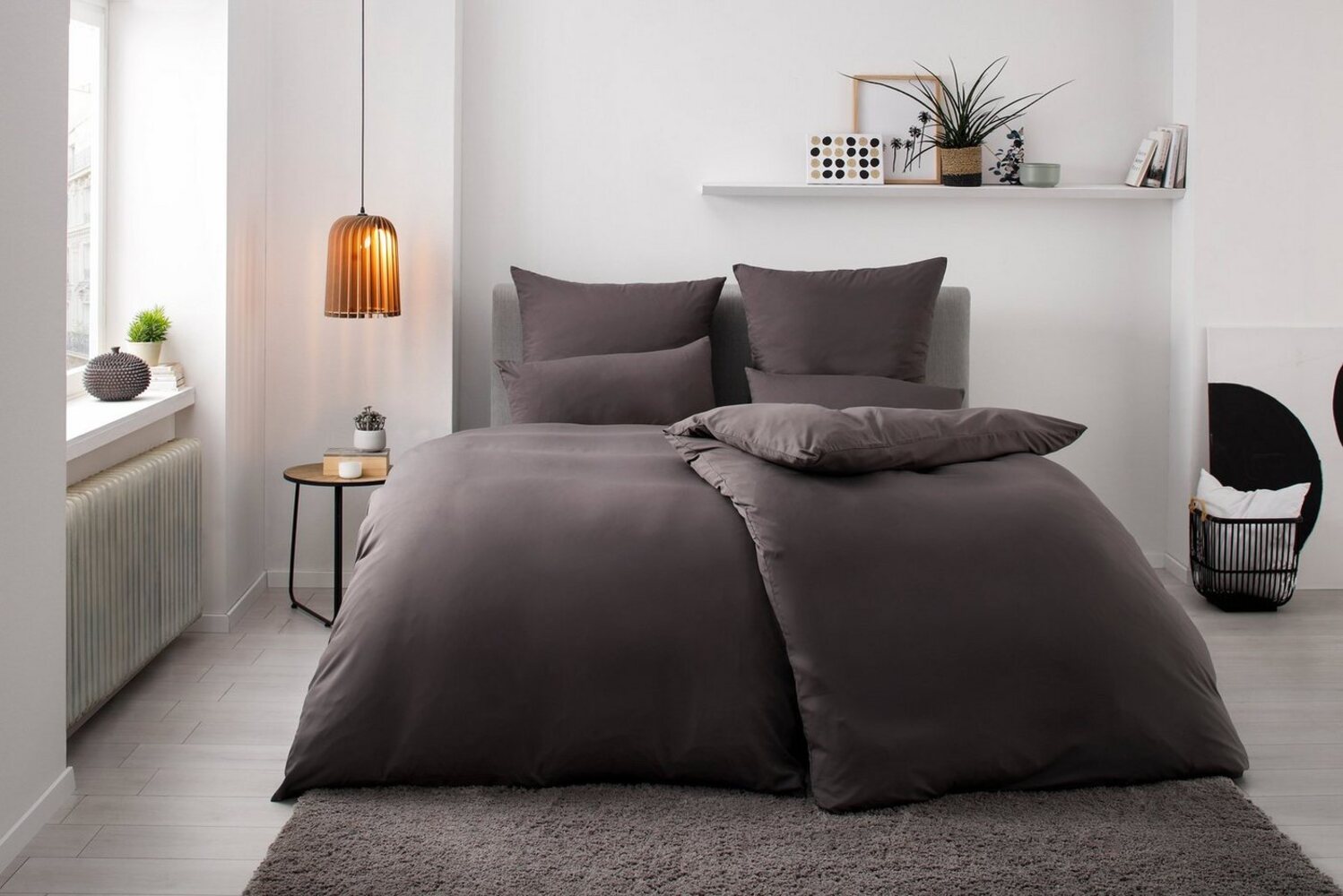 my home Bettwäsche Desner, Microfaser, 2 teilig, Premium Qualität, 100 % Polyester, sehr weich, uni, ab 135x200 cm Bild 1