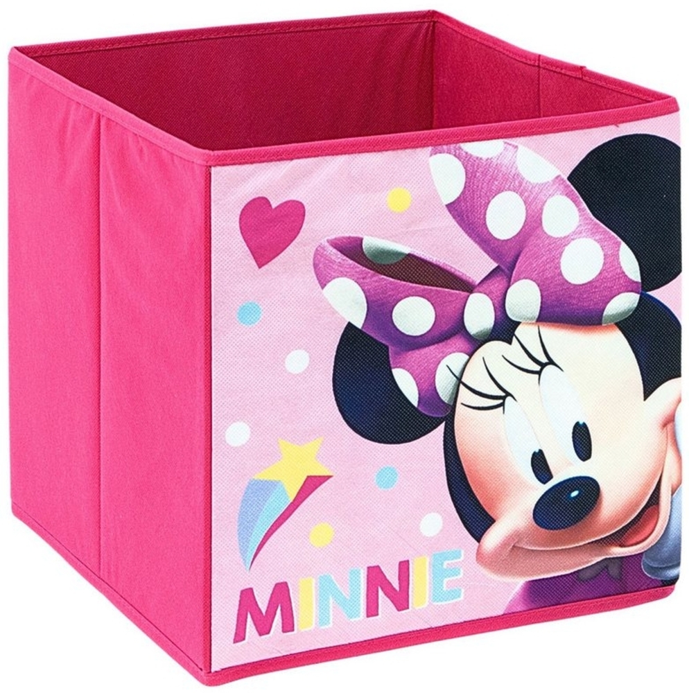 Disney Minnie Mouse Aufbewahrungsbox Minnie Maus, Faltbare Spielzeugbox für Würfelregale 31x31x31 cm Bild 1