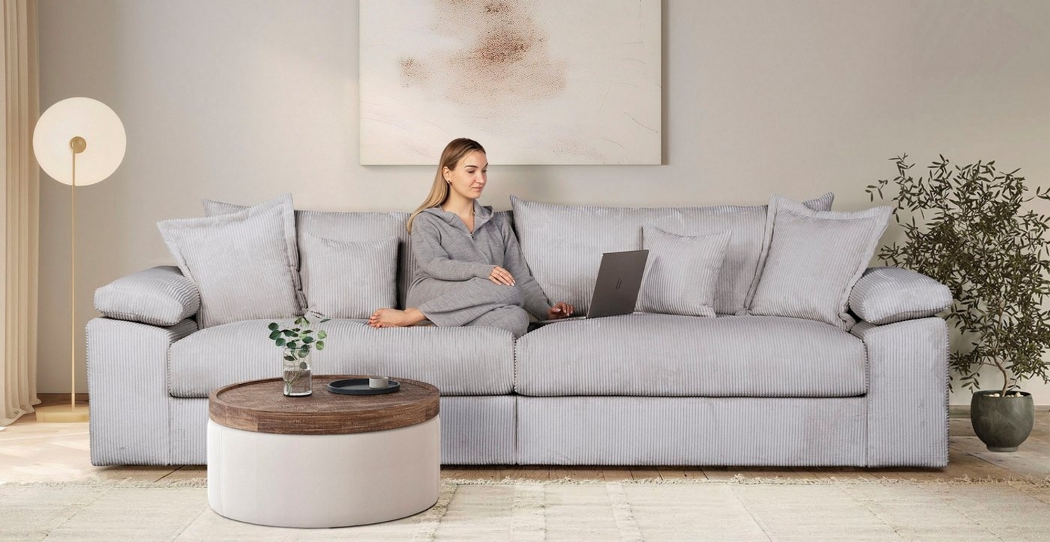 Home affaire Big-Sofa Soft&Cosy XXL - Breite 303 cm, Mega-Sofa, in Cord, Federkern-Polsterung Bild 1