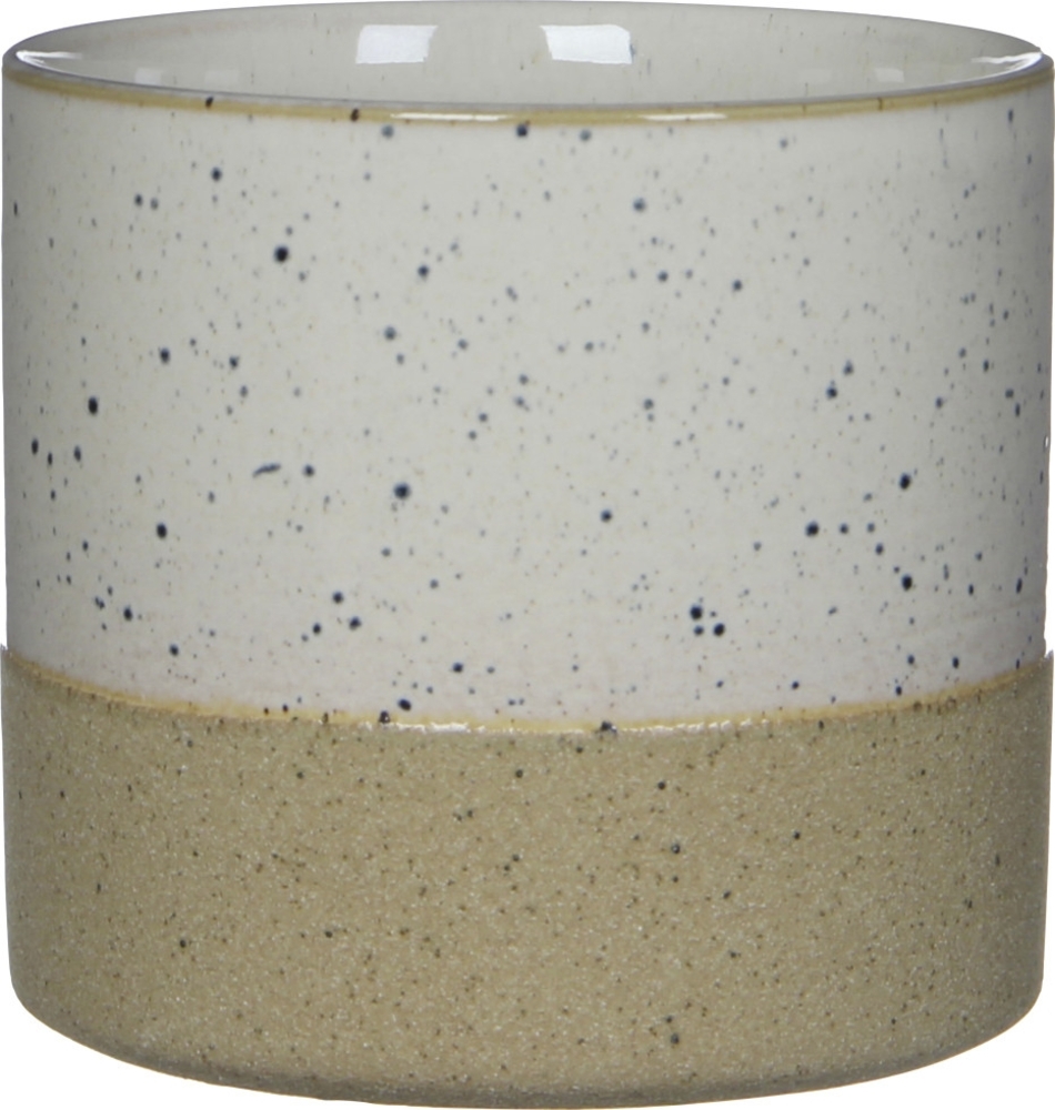 Mica Decorations Topf Lago ceramic 13 x 13,5 cm weiß Bild 1