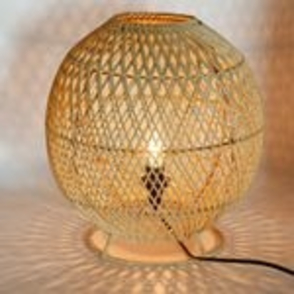 Rattan Pendelleuchte Bild 1