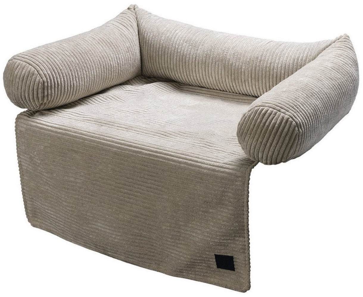 Designed By Lotte Tierkissen Couchkissen Ribbed hellgrau Bild 1