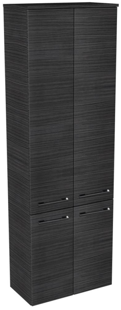 Lanzet Hochschrank 60 cm, Schwarz Bild 1