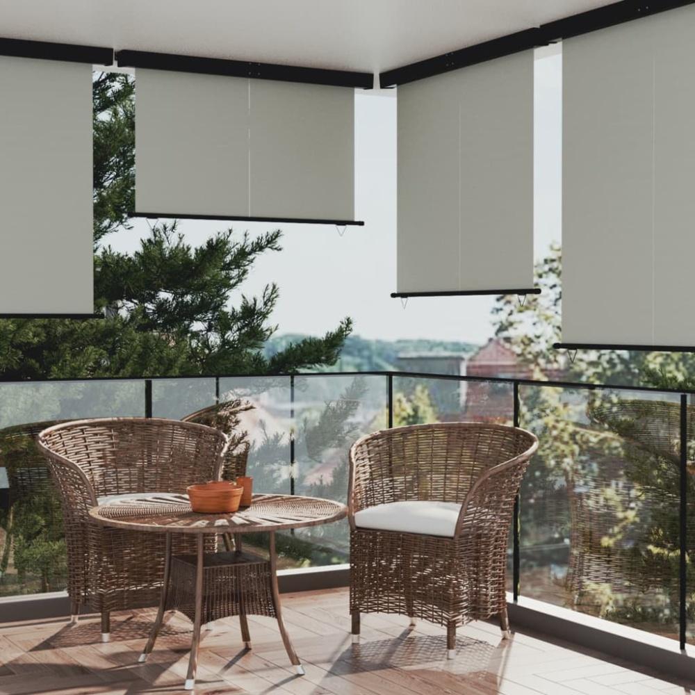 vidaXL Balkon-Seitenmarkise 175x250 cm Grau Bild 1