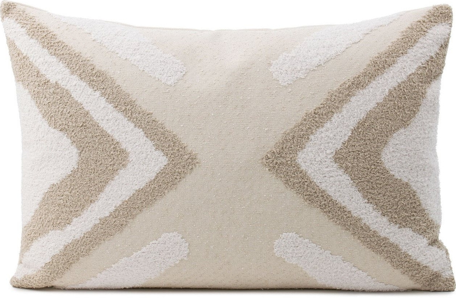 Gözze Kissenhülle Scandic Style 35 x 55 cm Taupe, schöne Muster, feine sturuktur Bild 1