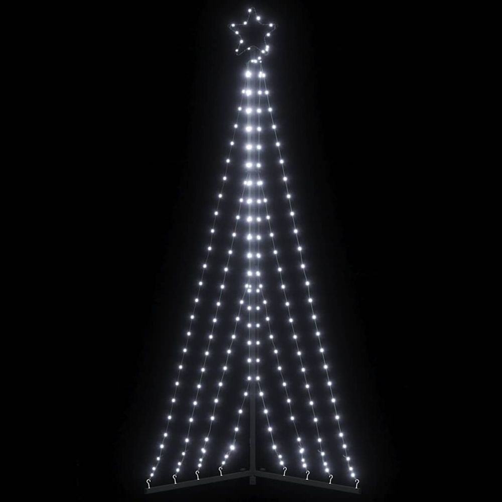 vidaXL Weihnachtsbaum-Beleuchtung 339 LEDs Kaltweiß 187 cm 4016429 Bild 1