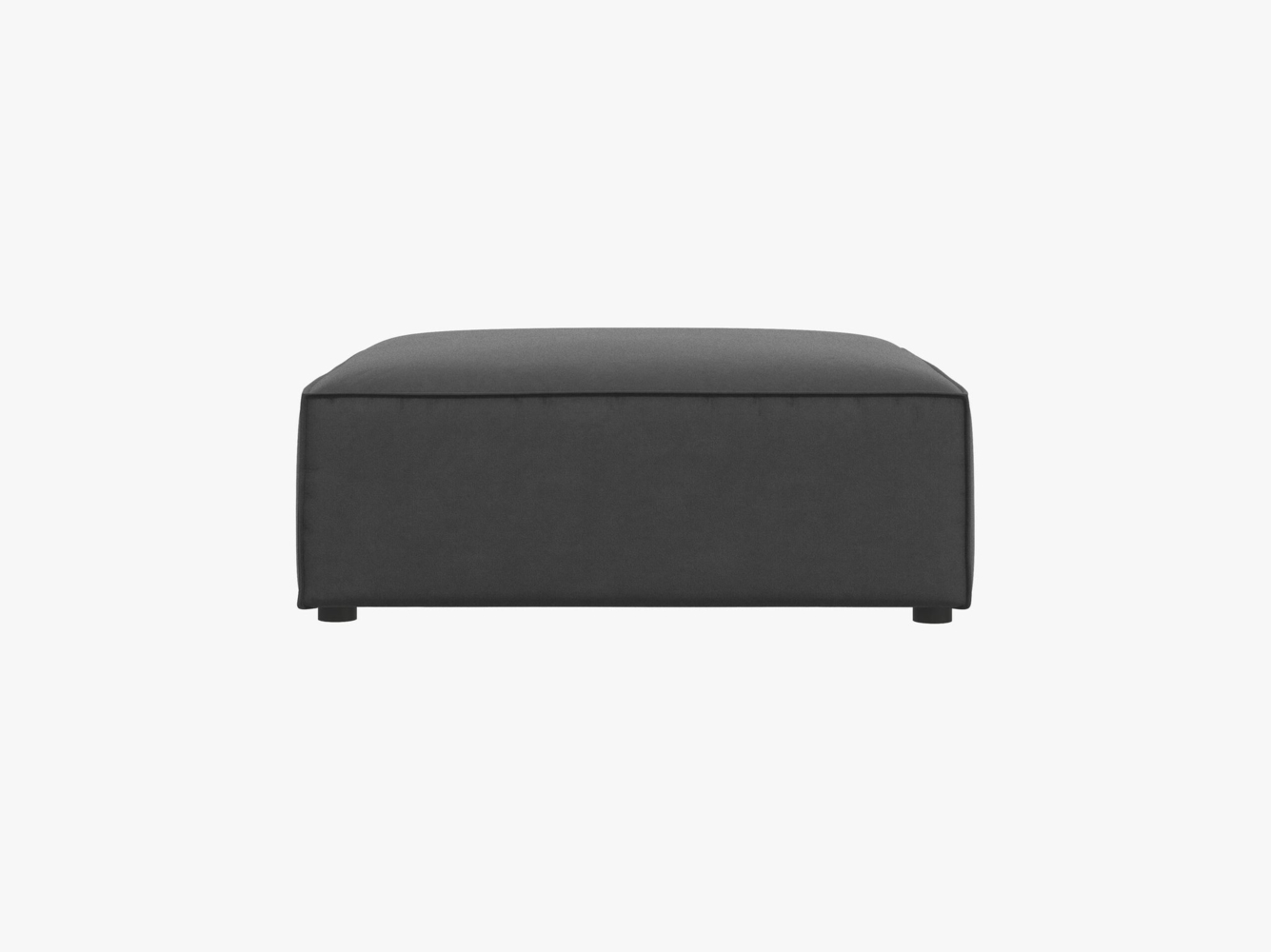 Micadoni Hocker Jodie 1-Sitzer Samt Bluvel Grau Bild 1