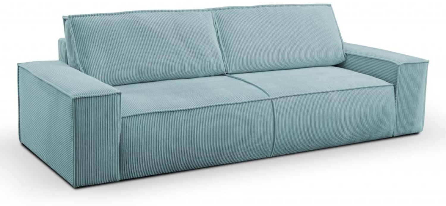 Schlafsofa 3-Sitzer AMELIA von PASCAL MORABITO - Kord - Hellblau Bild 1