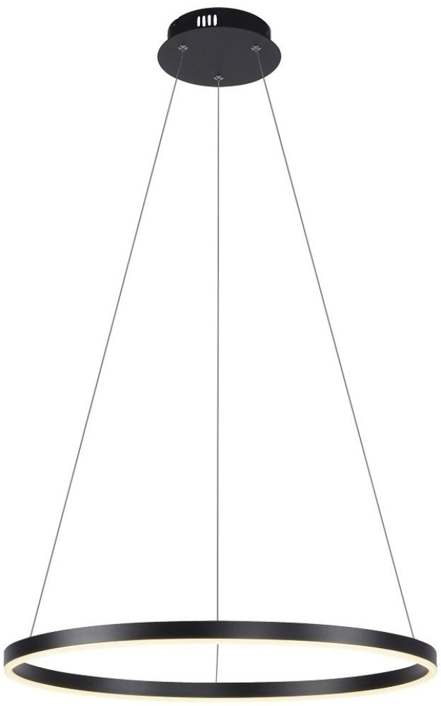 Leuchten Direkt 15394-13 RITUS LED Pendelleuchte Anthrazit rund 60cm dimmbar Bild 1