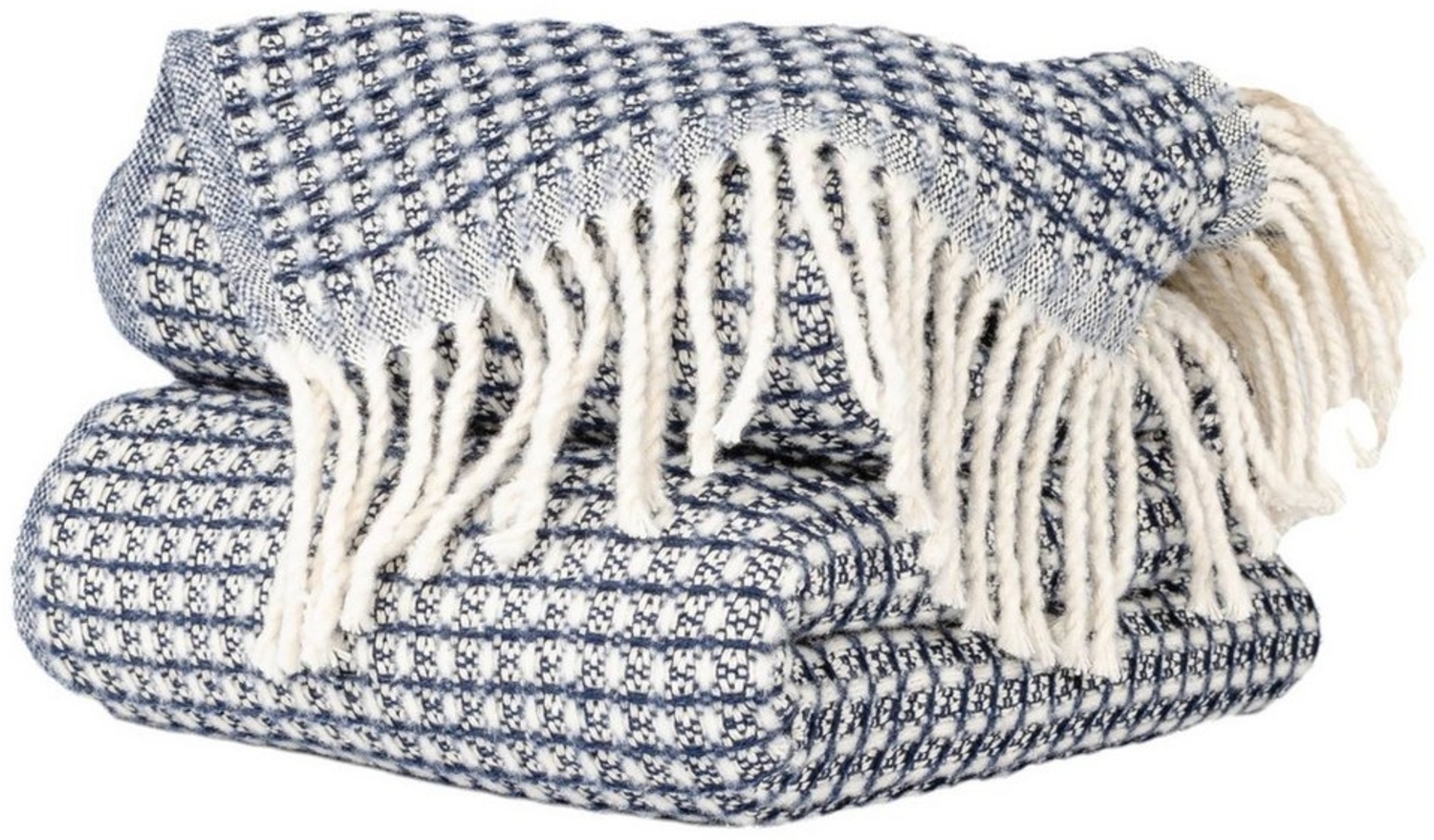 Plaid Beatriz feine Kuscheldecke Reisedecke Tagesdecke Wohndecke, ANRO, Wendedecke kuschelig-weich 130x160cm Blau Bild 1