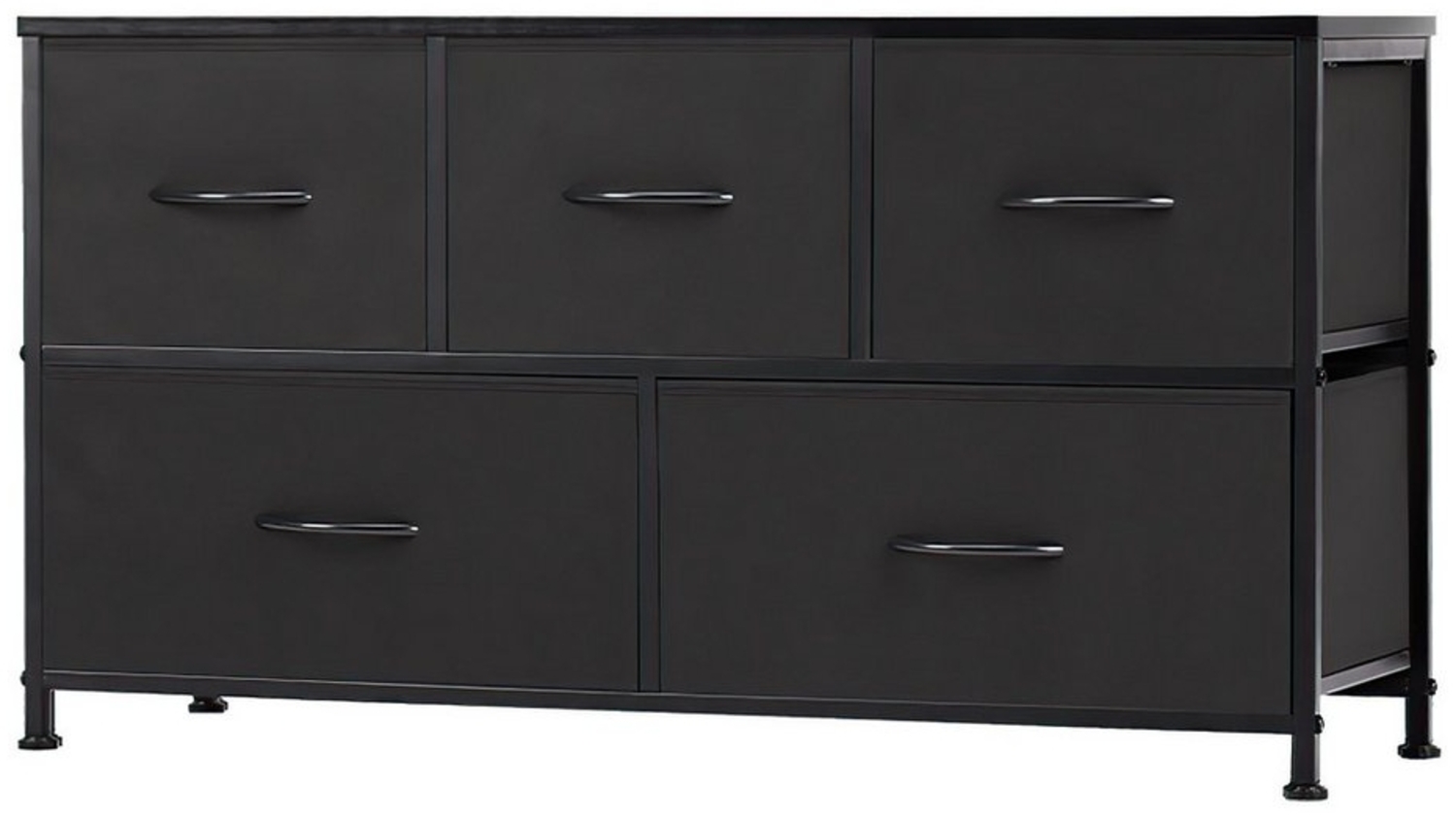 SURFOU Schubkastenkommode Kommode mit 5 Schubladen Sideboard Mehrzweckschrank Schubladenschrank, für Schlafzimmer, Wohnzimmer, Kinderzimmer, Flur, Aufbewahrungsschrank Bild 1