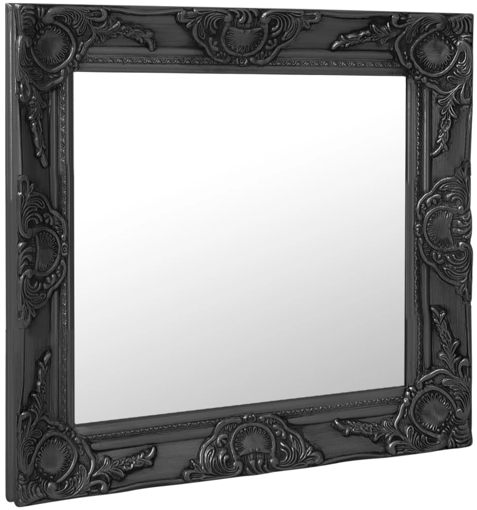 vidaXL Wandspiegel im Barock-Stil 60x60 cm Schwarz 320335 Bild 1