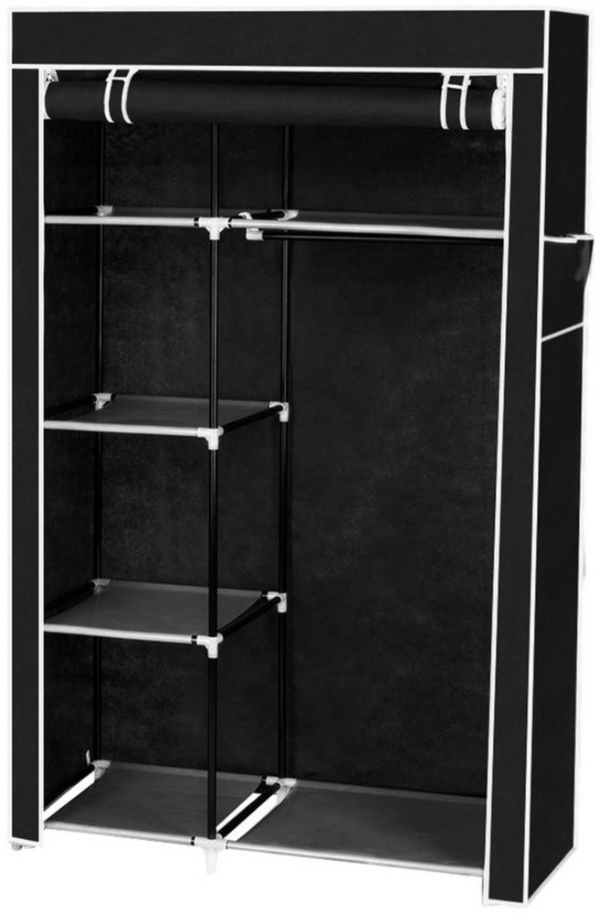 VINGLI Stoffschrank Kleiderschrank 104.5x45.5x158cm Stoffschrank mit Kleiderstange Bild 1