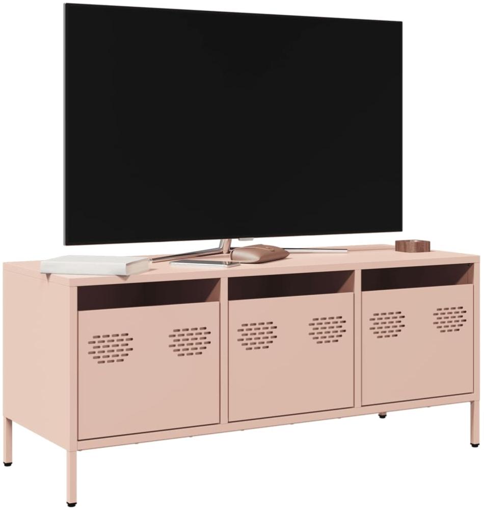 vidaXL TV-Schrank Rosa 101,5x39x43,5 cm Kaltgewalzter Stahl 851227 Bild 1