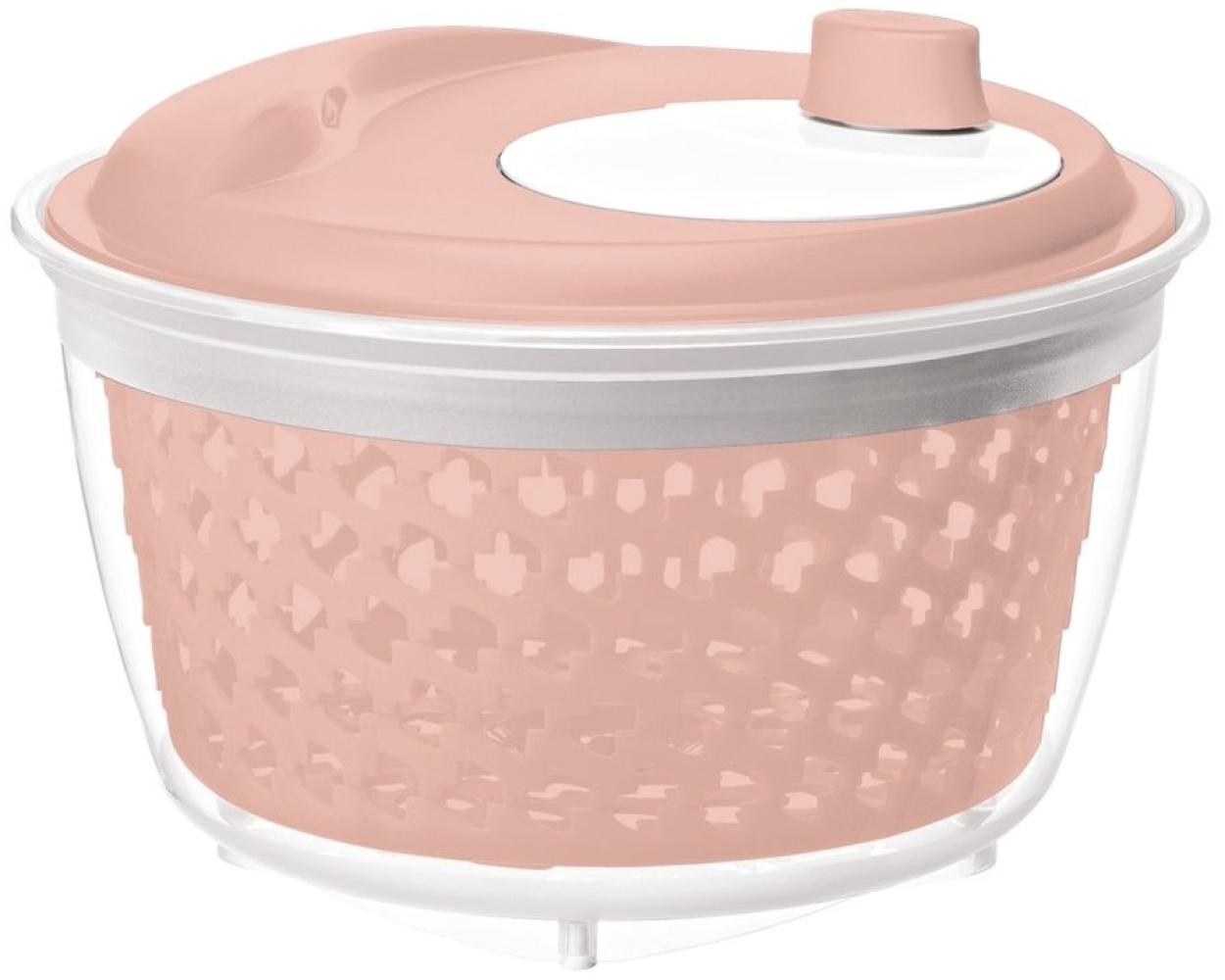 Rotho Salatschleuder FRESH 4,5 l, linnea pink Bild 1