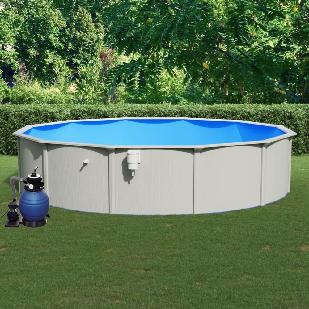 vidaXL Pool mit Sandfilterpumpe 550x120 cm 3098048 Bild 1