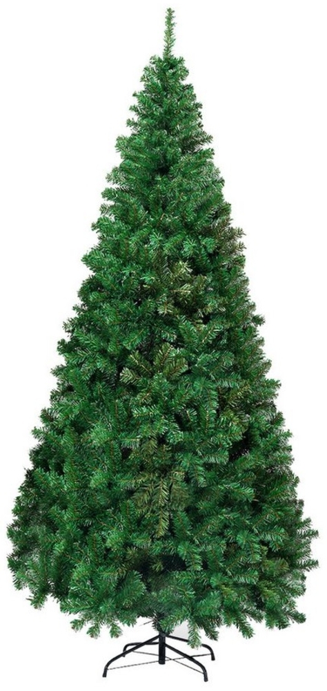 COSTWAY Künstlicher Weihnachtsbaum, 180cm, mit 650 PVC Zweige & Klappsystem Bild 1