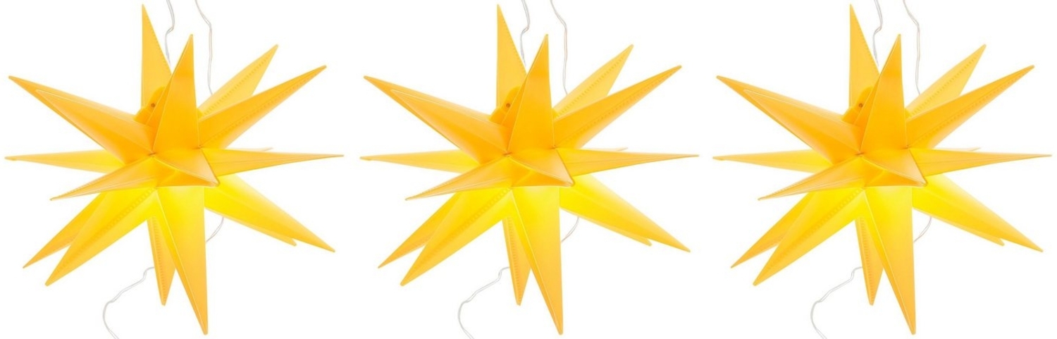 my home LED Stern Weihnachtsstern, Timerfunktion, LED fest integriert, Warmweiß, 3D-Optik, Batteriebetrieb, Ø 25 cm, Weihnachtsdeko aussen Bild 1