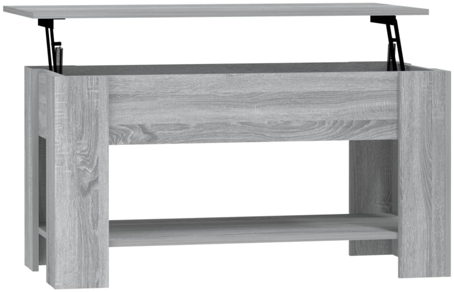 vidaXL Couchtisch Grau Sonoma 101 x 49 x 52 cm Holzwerkstoff [819273] Bild 1