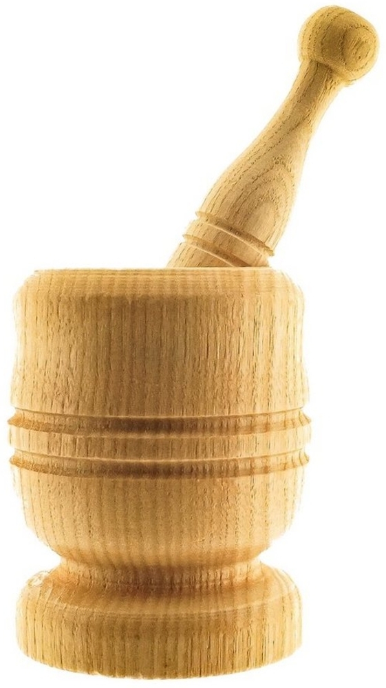 Mörser & Stößel Set, Hölzerner Knoblauchstampfer, Mörser,mit Stößel aus 100% Bambus,Geeignet für Knoblauch, Chili, Lngwer, Erdnuss, Walnuss, Verschiedene Gewürze Bild 1