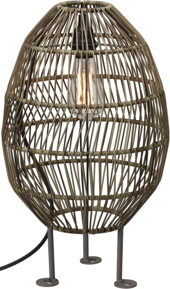 PR Home 6450-2503 Hanoi Outdoor Stehleuchte Polyrattan natur 50cm Bild 1