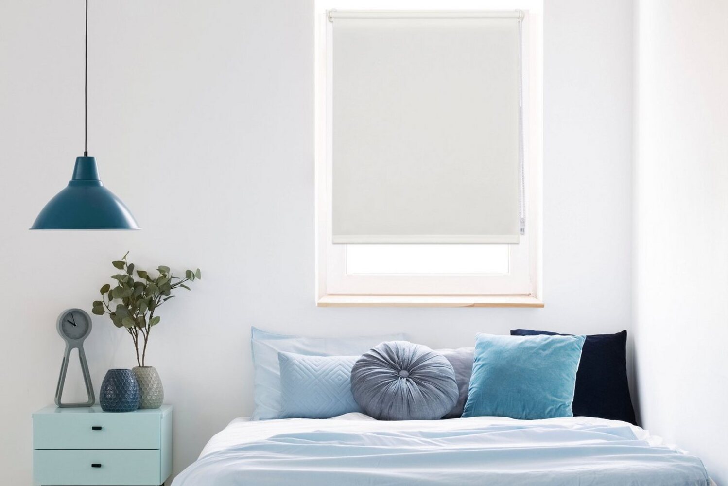 Seitenzugrollo Win, mydeco, Lichtschutz, ohne Bohren, freihängend, Klemmfix, bis Breite 120cm Bild 1