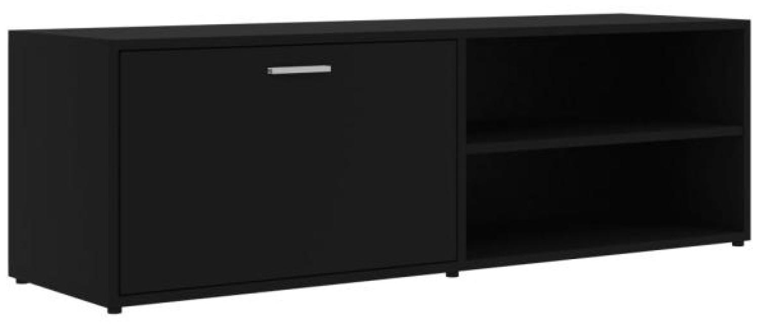 vidaXL TV-Schrank Schwarz 120x34x37 cm Holzwerkstoff 801153 Bild 1