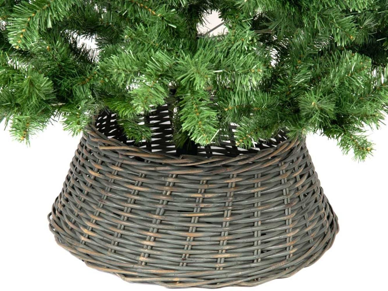 Westmann Rattan Weihnachtsbaum Rock Santa -1 | Grau | Ø 65 cm Bild 1